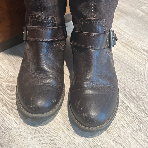 Timberland 6.5W Wide Leather & Suede Riding Boots Brown Equestrian Farmhouse - Picture 3 of 7